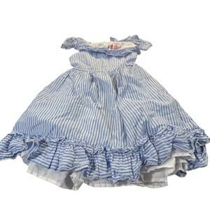Sigrid Olsen Toddler Girl 5 Open Back Blue Dress